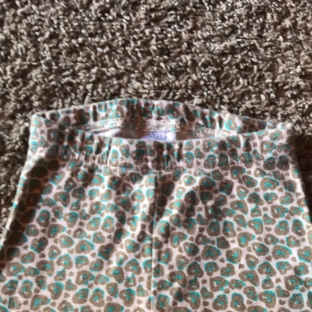 Carter’s Leopard Print with a hint of Blue Soft Stretchy Pants